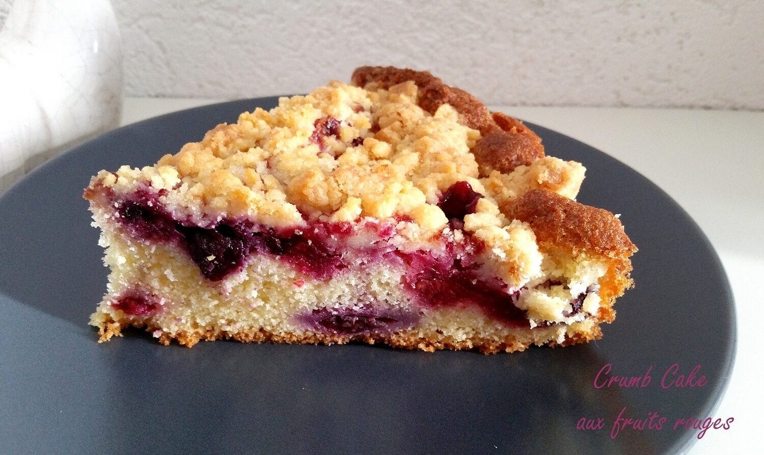 Crumb cake fruits rouge