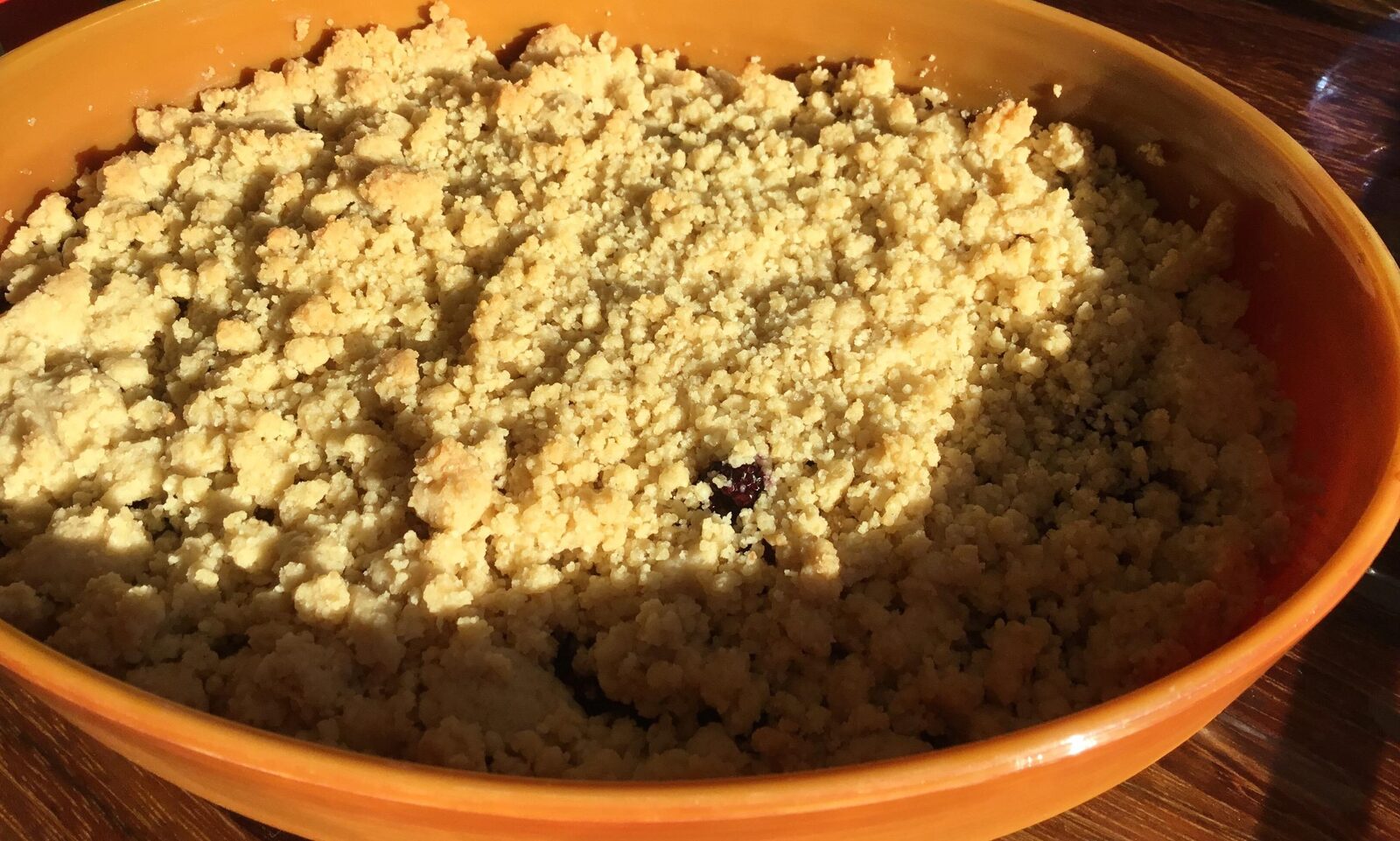 Crumble aux mûres
