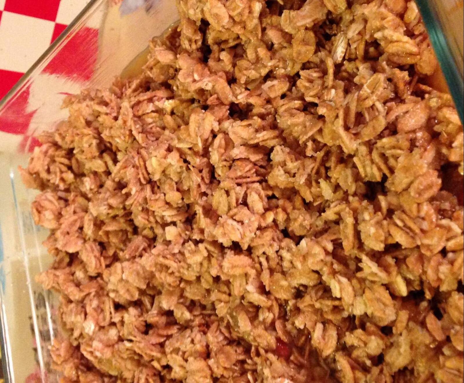 Crumble aux pommes et flocons d'avoine