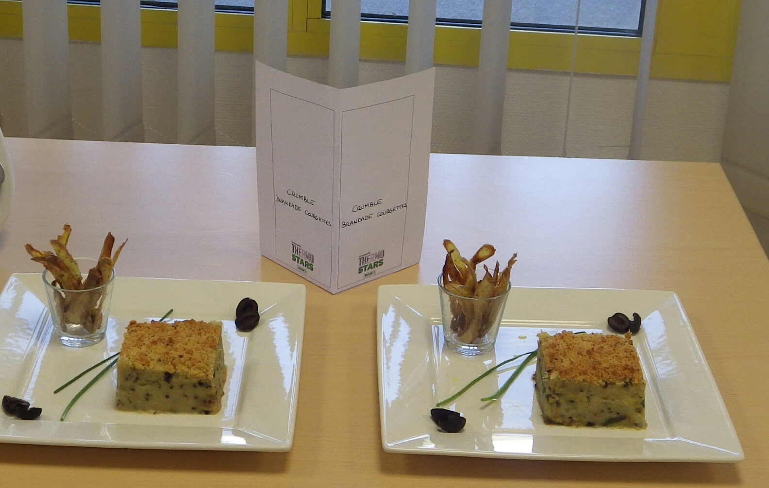 Crumble brandade courgettes