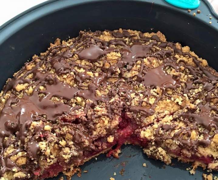 Crumble choco framboise