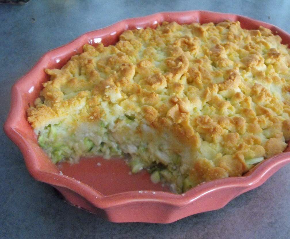 Crumble Courgette-Chèvre