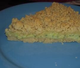 Crumble courgette/kiri