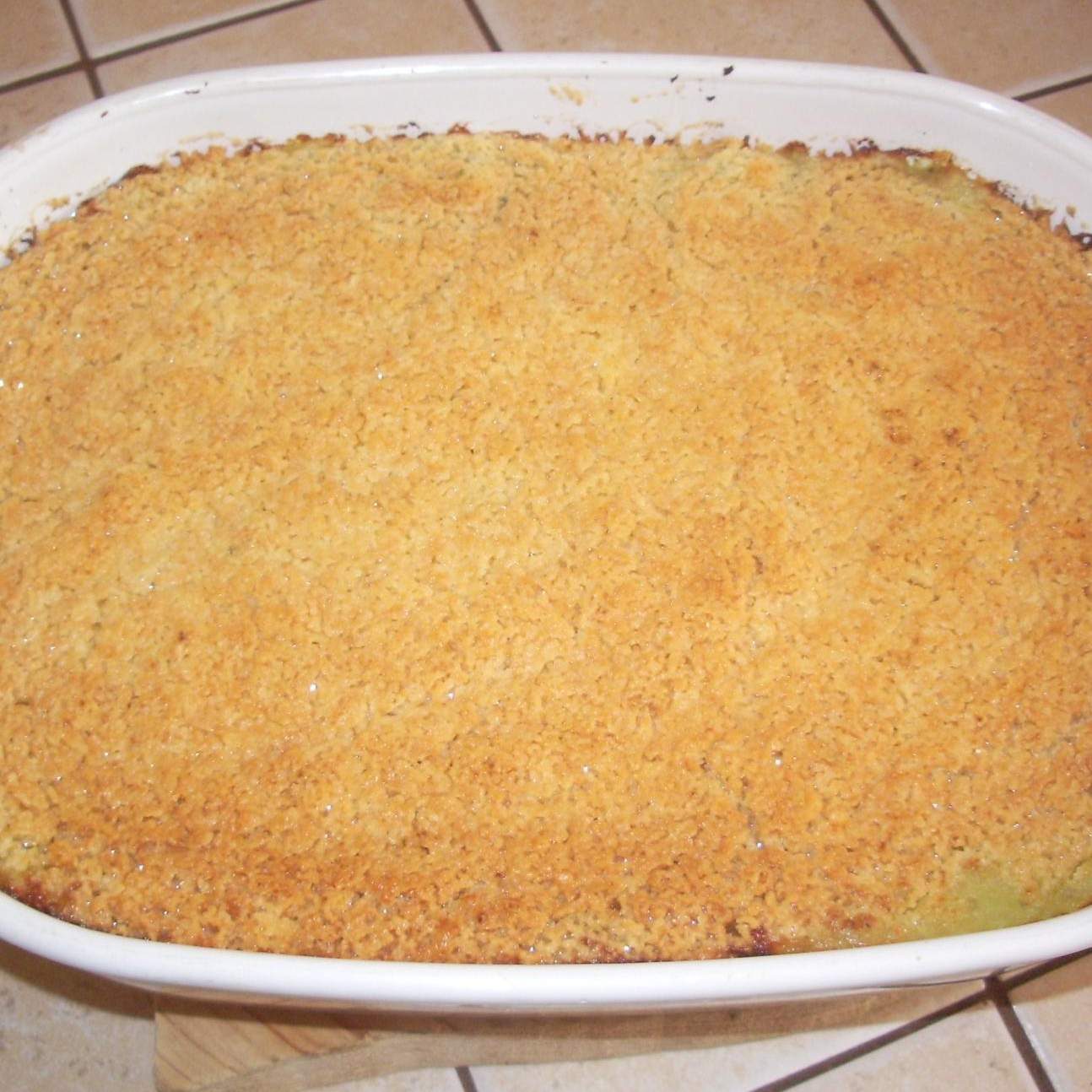 Crumble courgettes menthe basilic