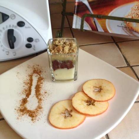 Crumble de boudin aux deux pommes