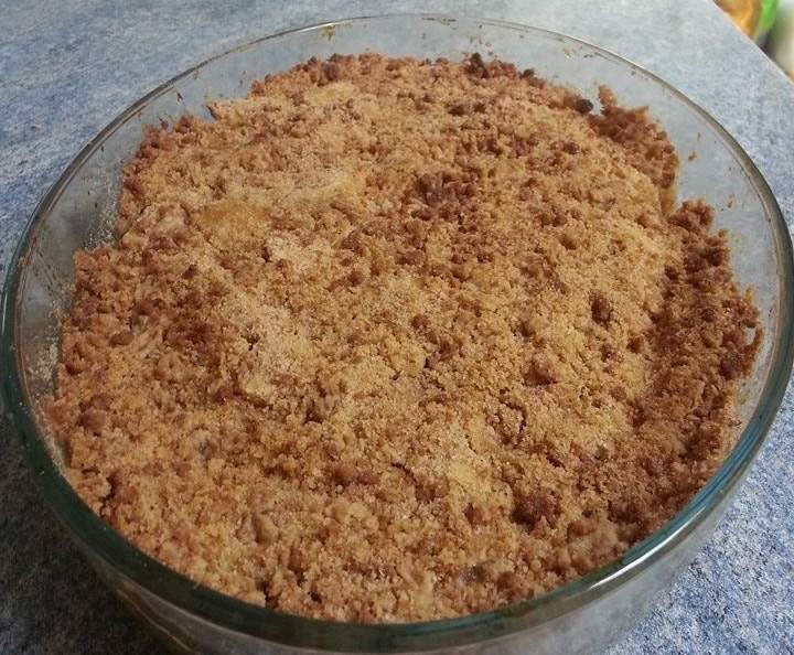 crumble pommes speculoos