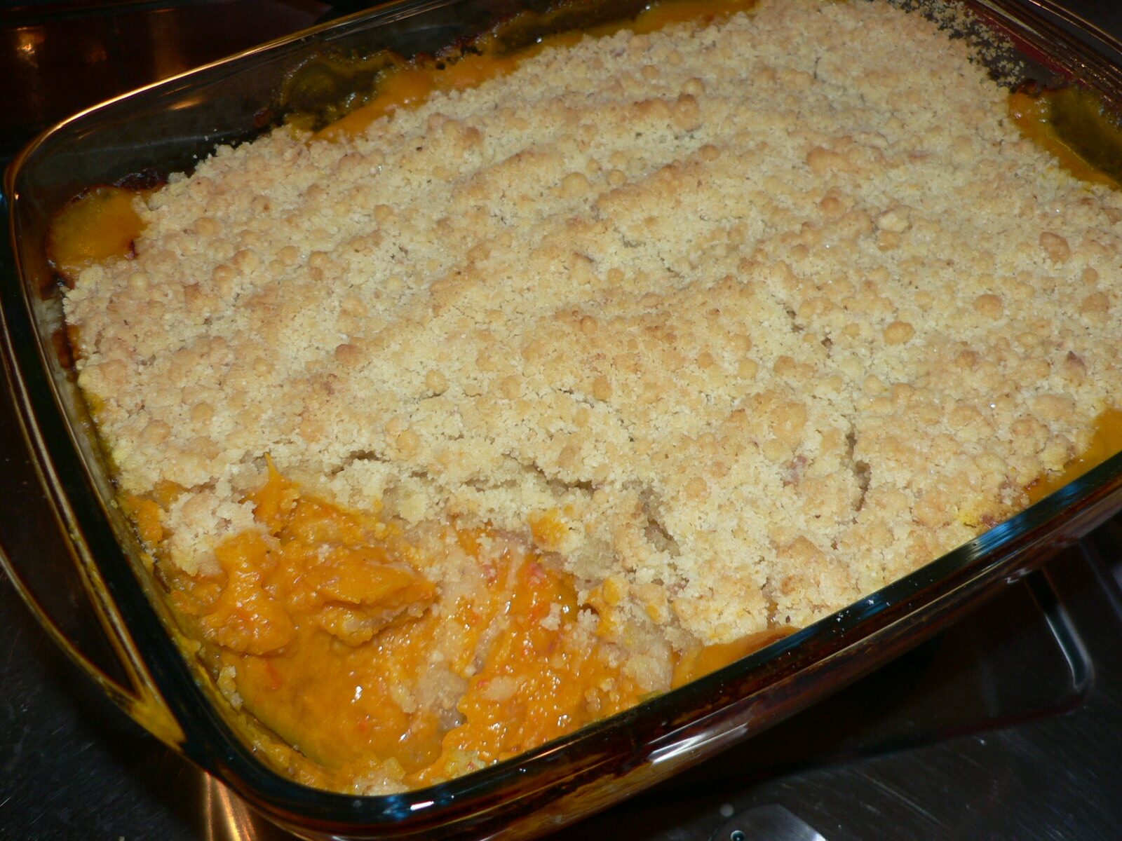 Crumble Potimarron - Bacon - Comté