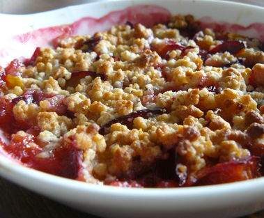 Crumble prunes & spéculoos