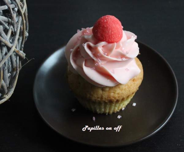 Cupcakes à la fraise tagada