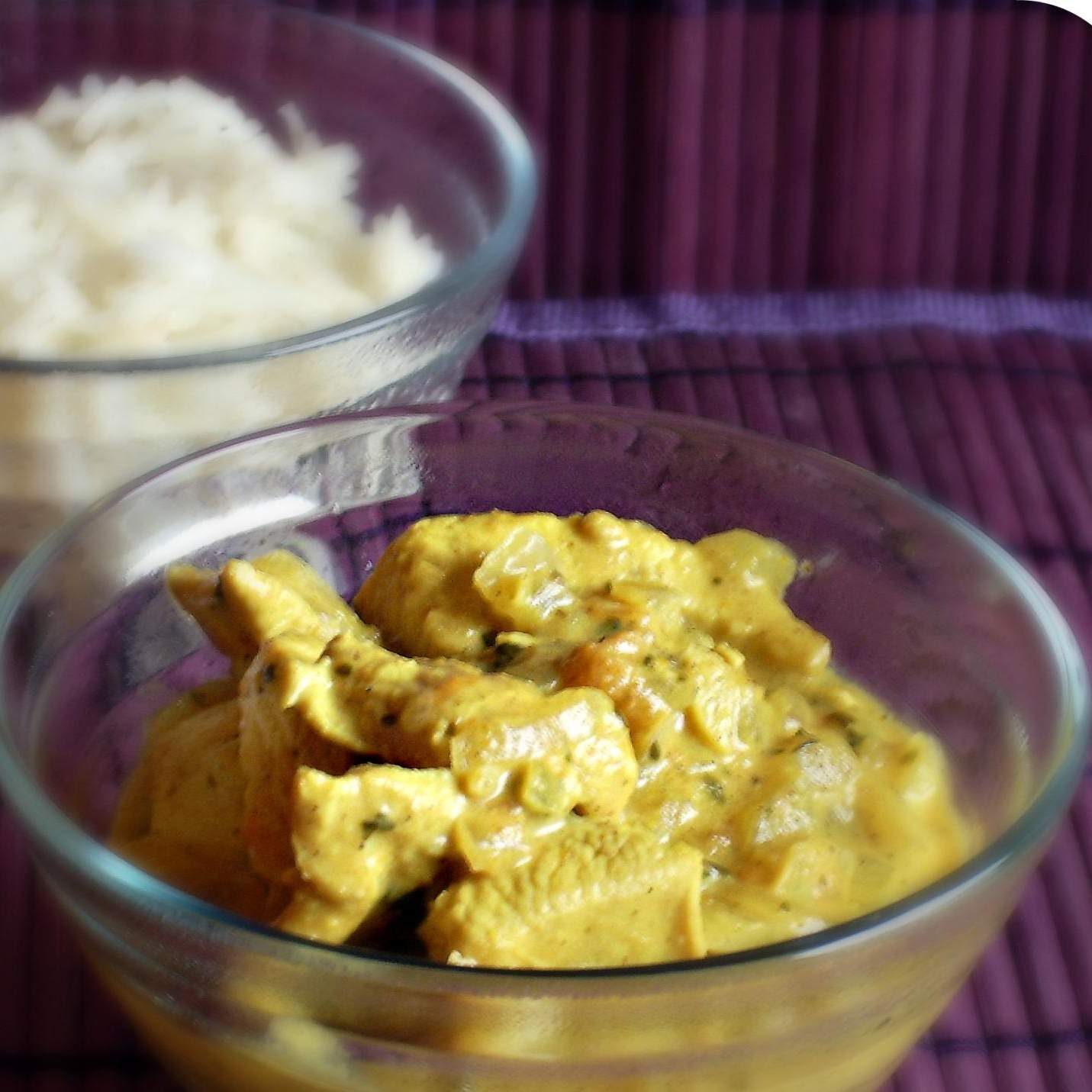 Curry de dinde au lait de coco et au citron