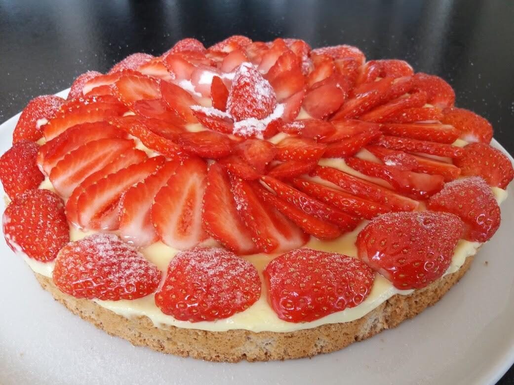 Dacquoise aux fraises
