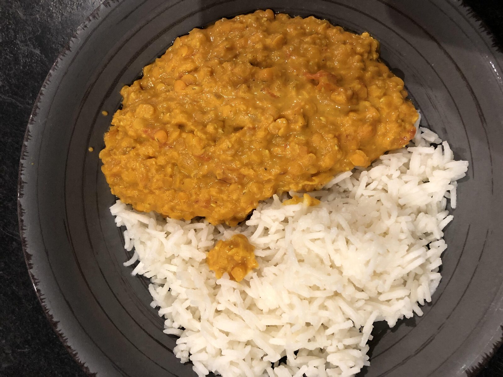 Dahl de lentilles corails