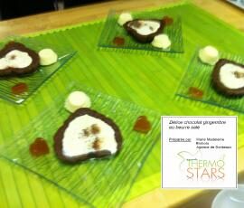 Délice chocolat gingembre au beurre salé