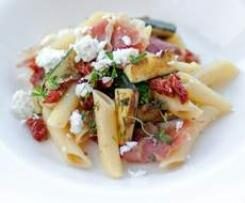 Délicieuses pâtes et courgettes