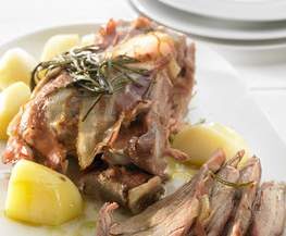 Dinde au lard et aux pommes de terre