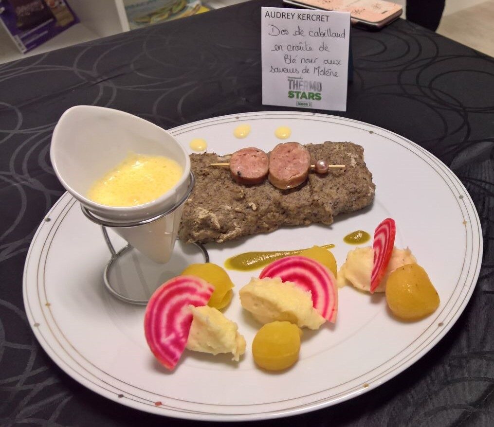 Dos de cabillaud en croûte de blé noir aux saveurs de Molène