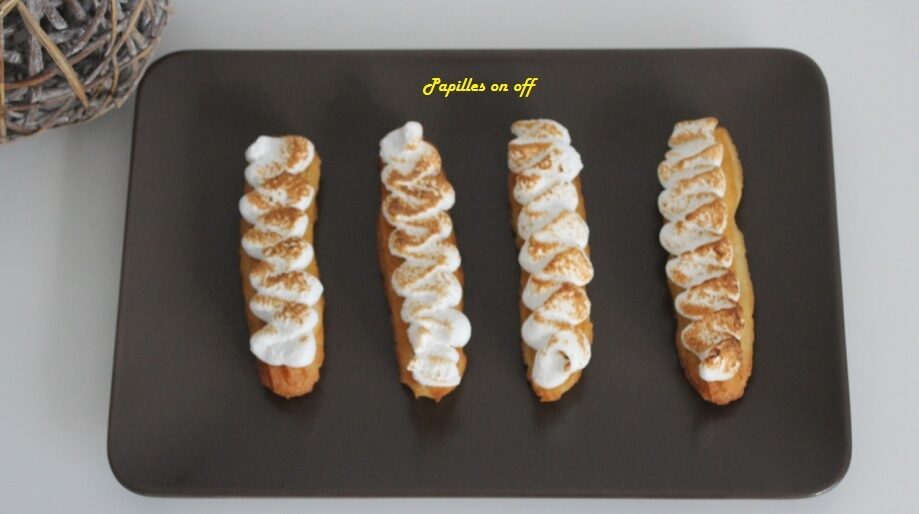 Eclairs au citron meringués
