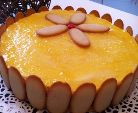 Entremet : bavarois amandes, croustillant praliné, mousse au chocolat, mousse de citron au mascarpone