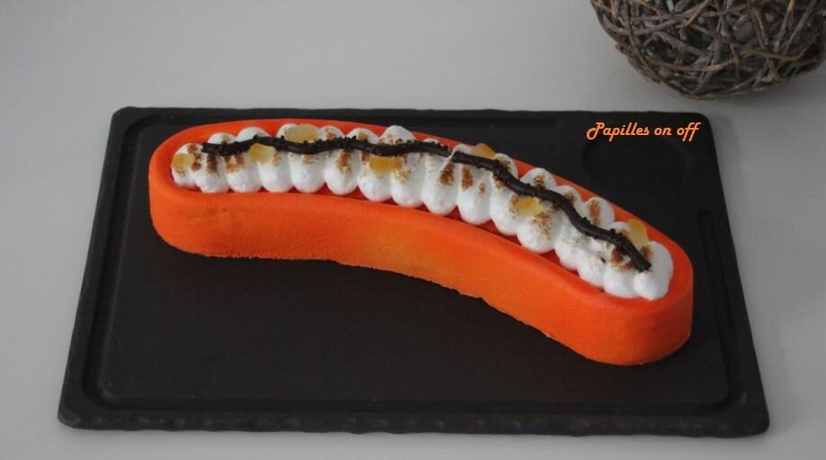 Entremets nuage à la clémentine meringué