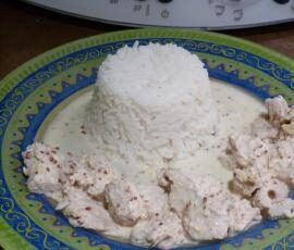 Escalopes de dinde sauce au chèvre et moutarde à l'ancienne