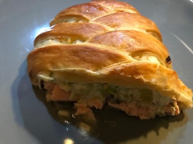 Feuilleté Saumon- Poireaux - Champignons