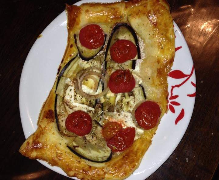 feuilleté tomate et aubergine