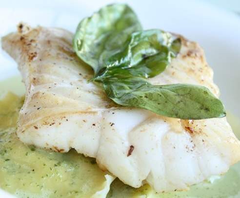 Filet de poisson à la sauce Basilic