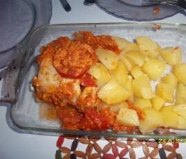 Filet de porc et son coulis de tomate