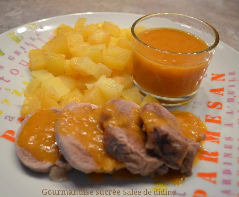 Filet mignon et ses pommes de terres sauce au Pineau des Charentes