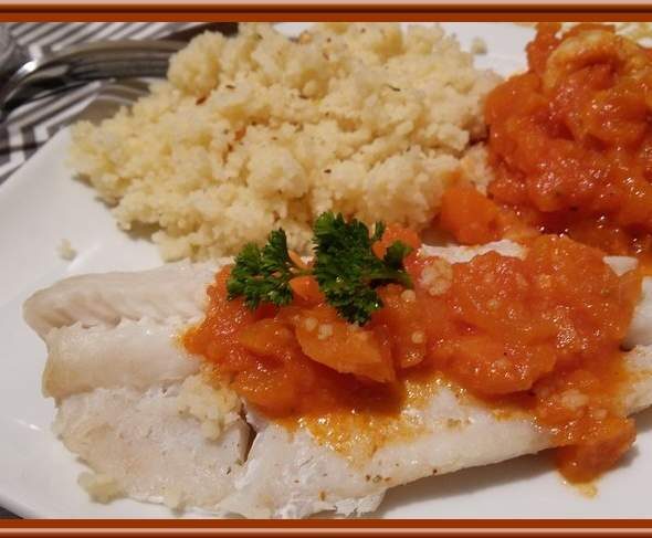 Filets de Colin à la sauce tomate