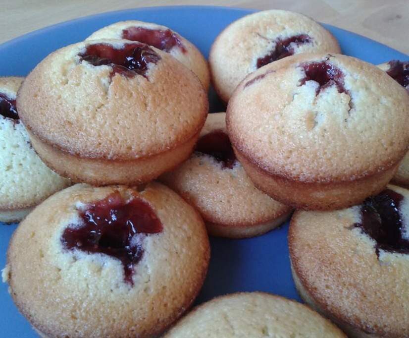 Financiers à la framboise