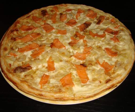 Flammekueche au saumon