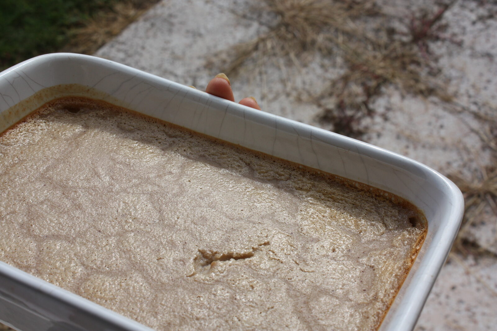 Flan à la farine de châtaignes