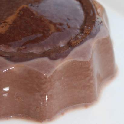 Flan au chocolat à l'agar agar
