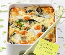 Flan de blettes et de carottes