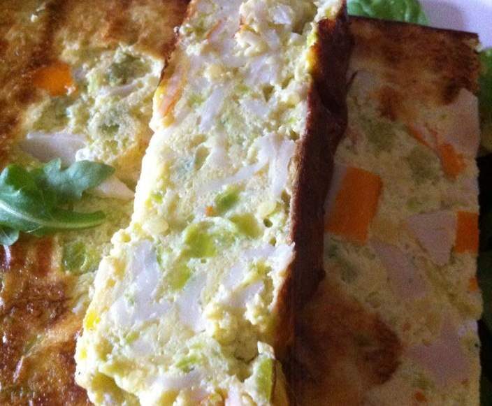 flan de courgettes et surimi