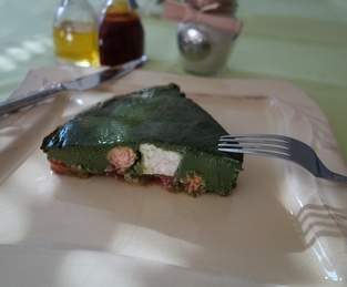 Flan épinards saumon chèvre