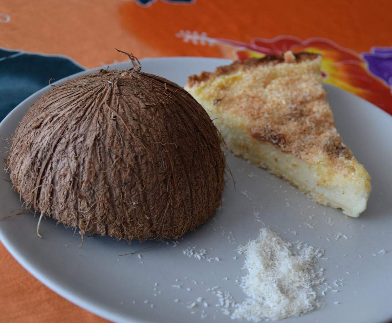 Flan pâtissier à la noix de coco