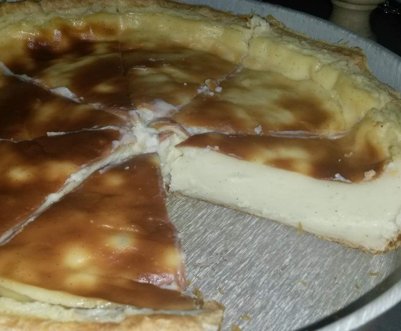 Flan Pâtissier sur pâte feuilletée