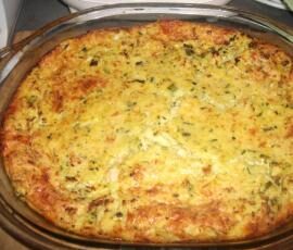 Flan poulet-courgette au curry