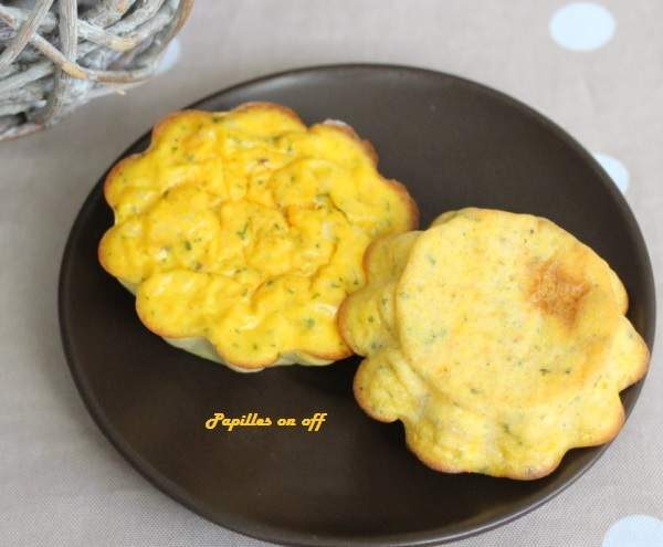 Flans de carottes au chèvre frais