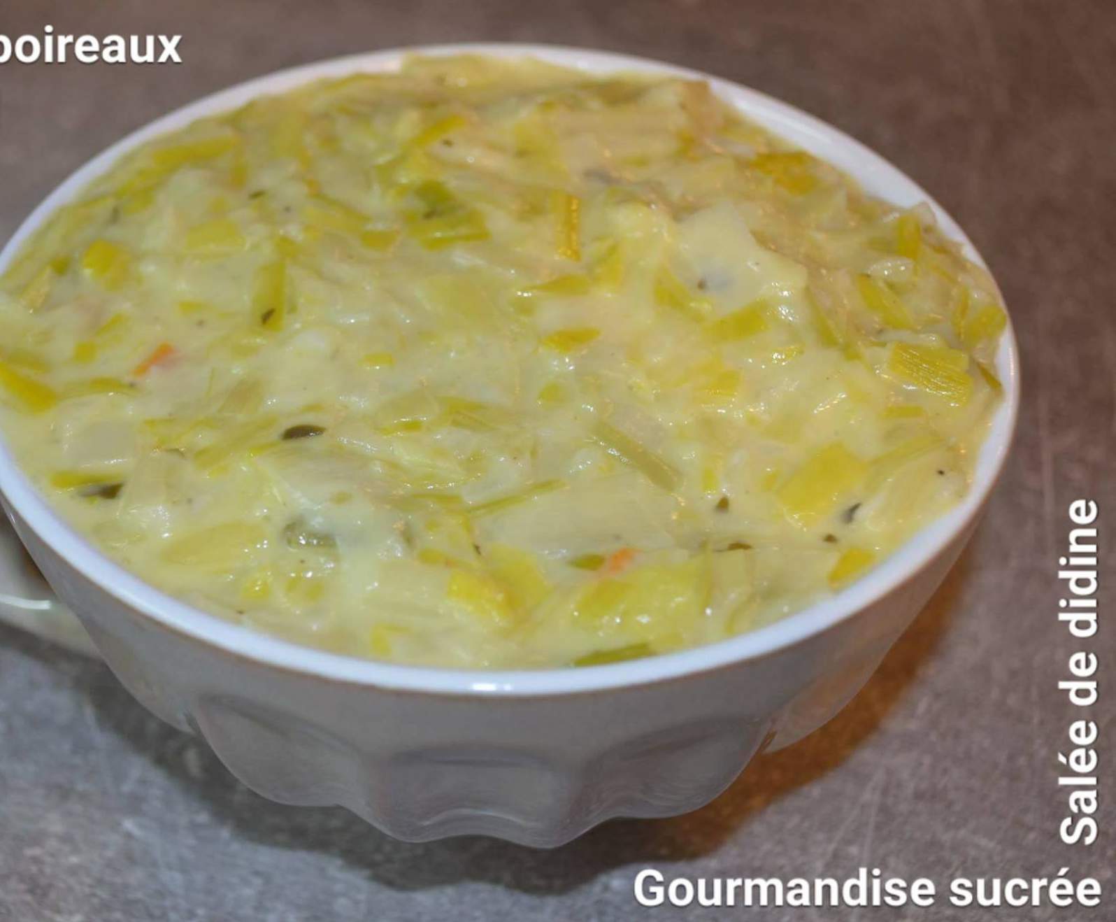 Fondue de poireaux au miel