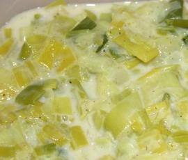 Fondue de poireaux WW