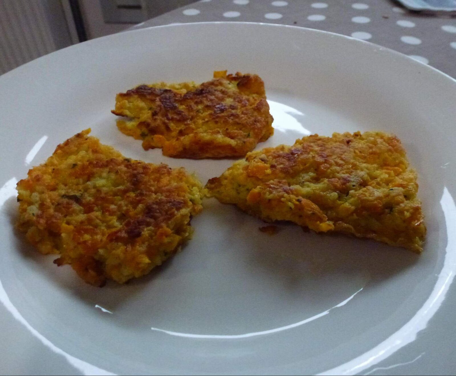 Galettes (Criques) de potimarron et pomme de terre