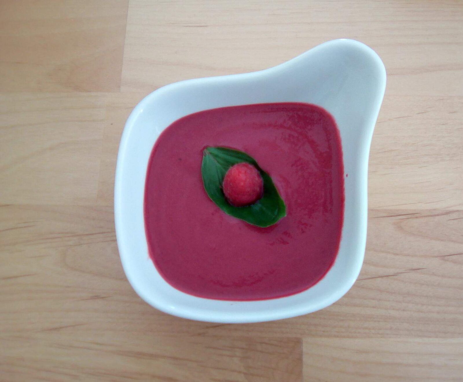 Gaspacho Framboises et Betteraves