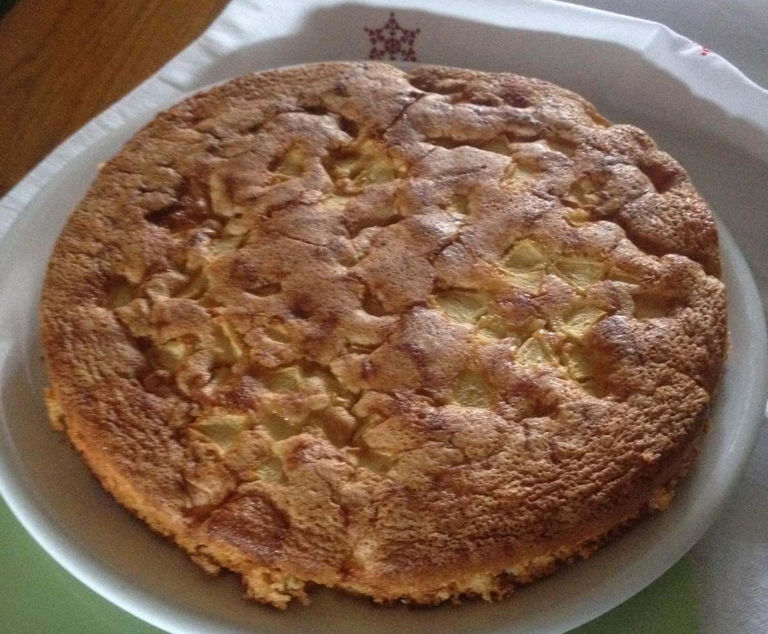 GATEAU AUX POMMES BANANES FACILE