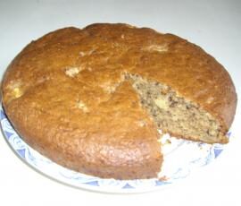 Gateau aux pommes - noisette - choco