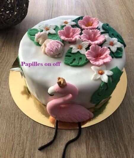 Gâteau Flamant Rose - Baby shower