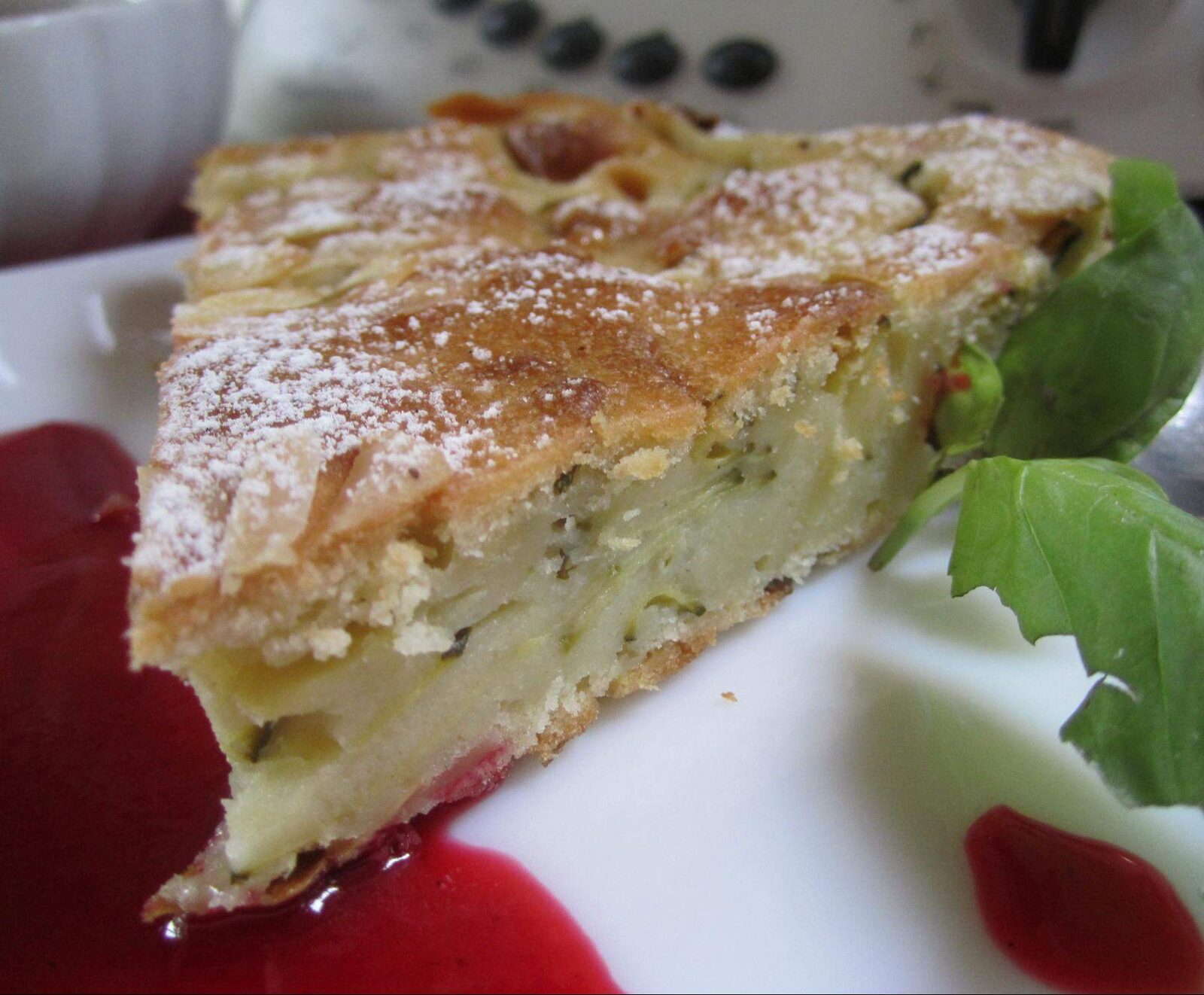 Gâteau-flan sucré aux courgettes