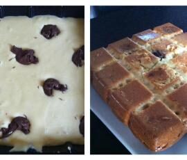 Gateau fromage blanc 0% noix de coco et nutella